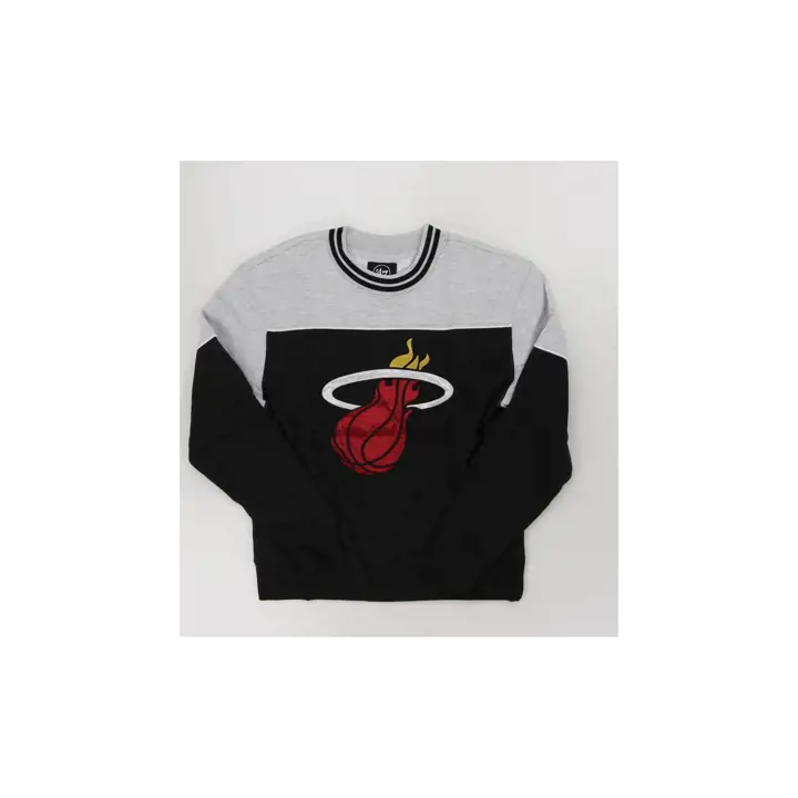 MIAMI HEAT NBA SATIN LOCK BRYSON CREW BLK