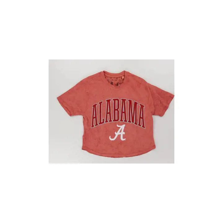 ALABAMA CRIMSON TIDE NCAA FEMMES DÉLAVÉ CROP 24 crim