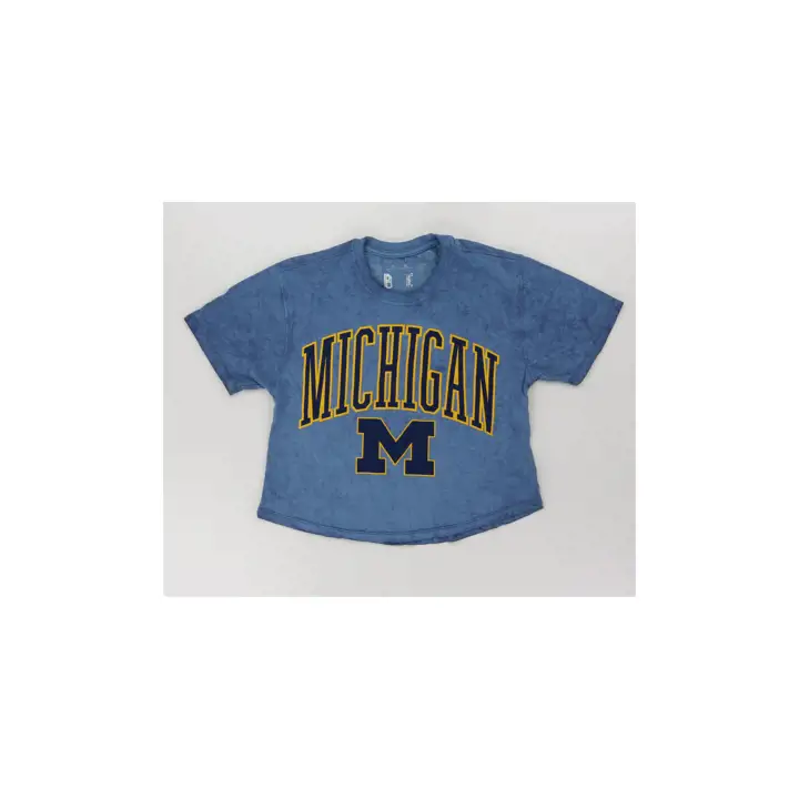 MICHIGAN WOLVERINES NCAA FEMMES COURT DÉLAVÉ 24 marine