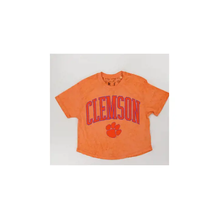 CLEMSON TIGERS NCAA HAUT COURT FEMME DÉLAVÉ AU SOLEIL 24 org