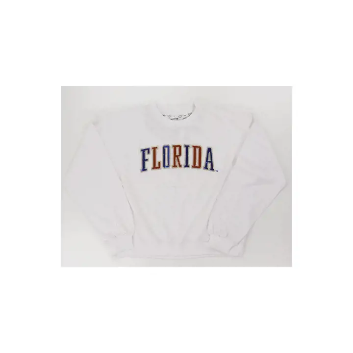 SWEAT-SHIRT EN SEQUINS UNIVERSITAIRE FEMME NCAA FLORIDA GATORS 24 BLANC