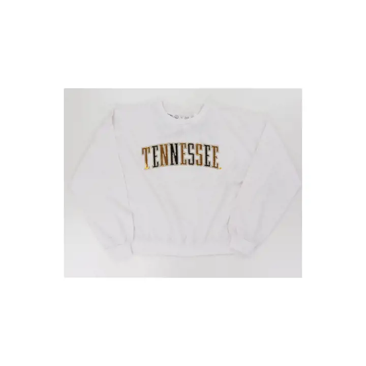 VOLONTAIRES NOUVEAU PULL-OVER À PAILLETTES FEMME NCAA 24 BLANC