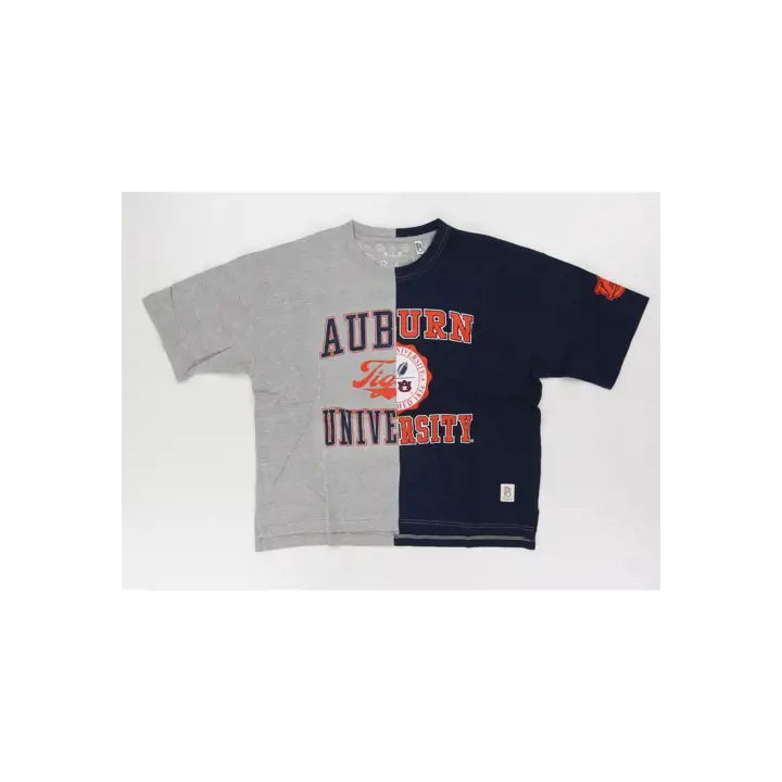 T-SHIRT FEMME AUBURN TIGERS NCAA BICOLORE 24 marine/gris