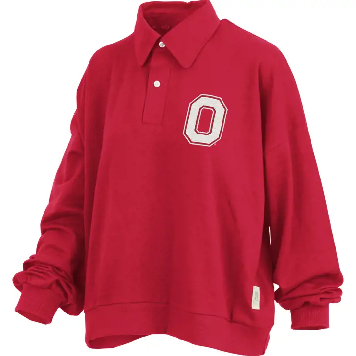 Polaire de polo femme OHIO STATE BUCKEYES NCAA MARTHA 24 rouge
