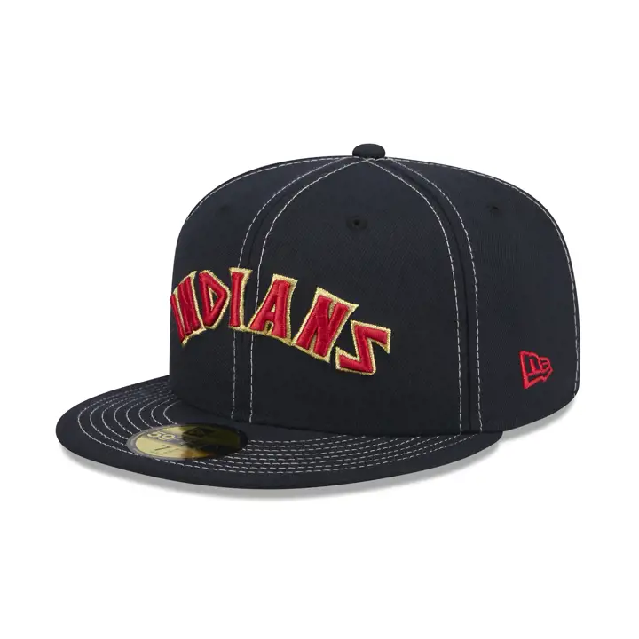 CLEVELAND INDIANS MLB Touch of Gold 2.0 59FIFTY MARINE/GRIS INT