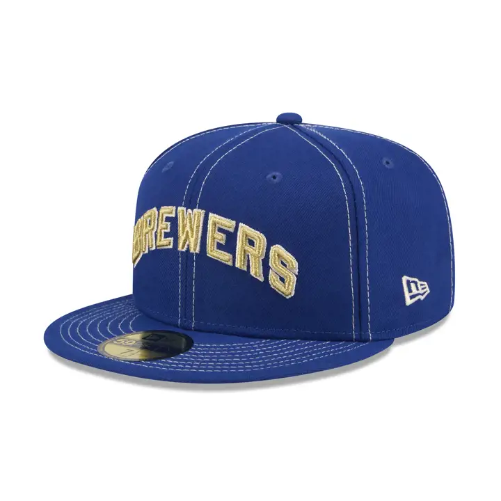 MILWAUKEE BREWERS MLB Touch of Gold 2.0 59FIFTY RBL/GRY COUN
