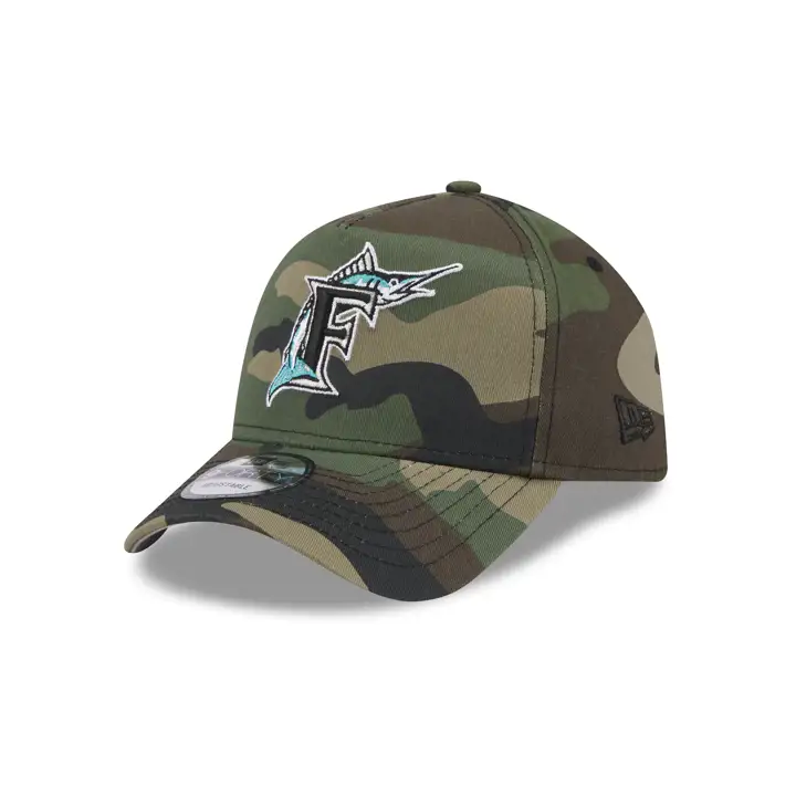 FLORIDA MARLINS MLB Casquette Woodland A-Frame 9FORTY BOIS/GRIS SD