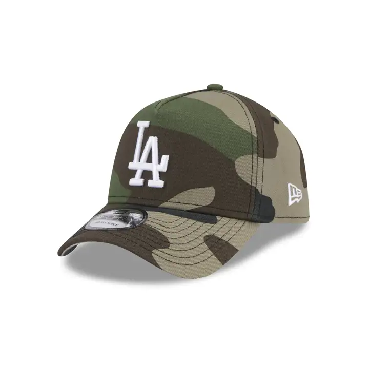 LOS ANGELES DODGERS MLB Casquette A-Frame 9FORTY Woodland/Gris