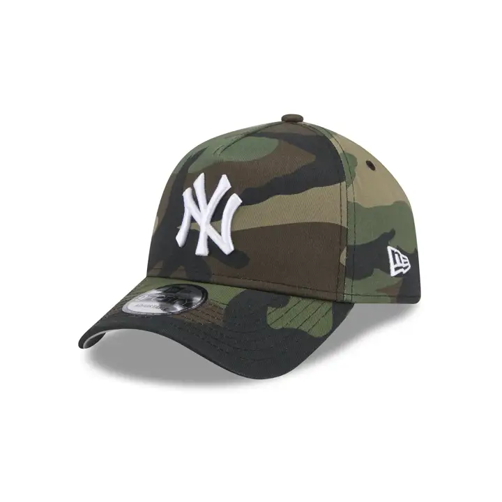 NEW YORK YANKEES MLB Casquette Woodland A-Frame 9FORTY BOIS/GRIS BR