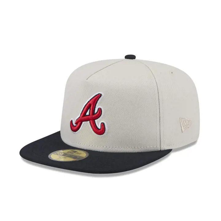 Atlanta Braves MLB Concrete AF 59FIFTY 150ÈME ANNÉE STONE/MARINE/