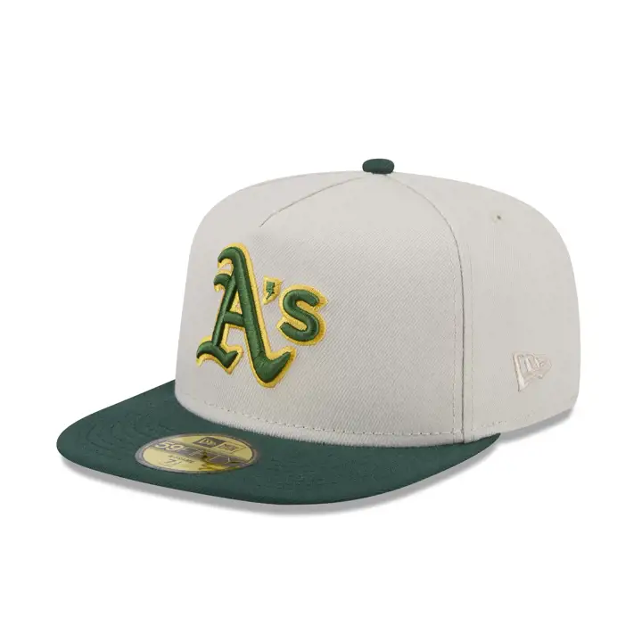 Casquette 59FIFTY MLB en béton des Oakland Athletics 30e anniversaire