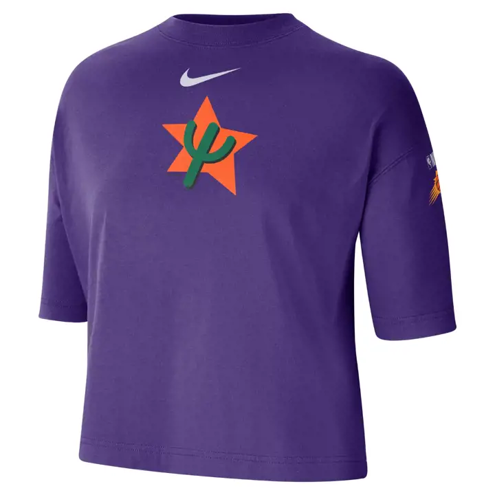 T-shirt court de qualité supérieure PHOENIX SUNS NBA Femme Edition Ville PU