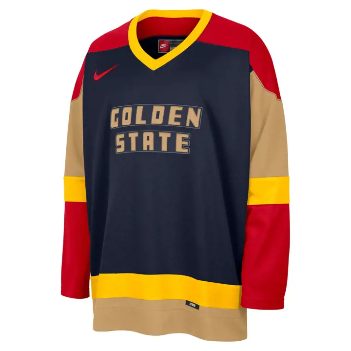Maillot de hockey NBA City Edition des GOLDEN STATE WARRIORS 24 BLEU MARINE