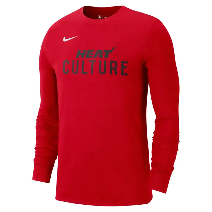 T-shirt MIAMI HEAT NBA City Edition manches longues 24 ROUGE