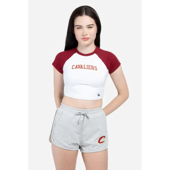CLEVELAND CAVALIERS NBA WOMEN'S HOMERUN TEE WHT/MAR