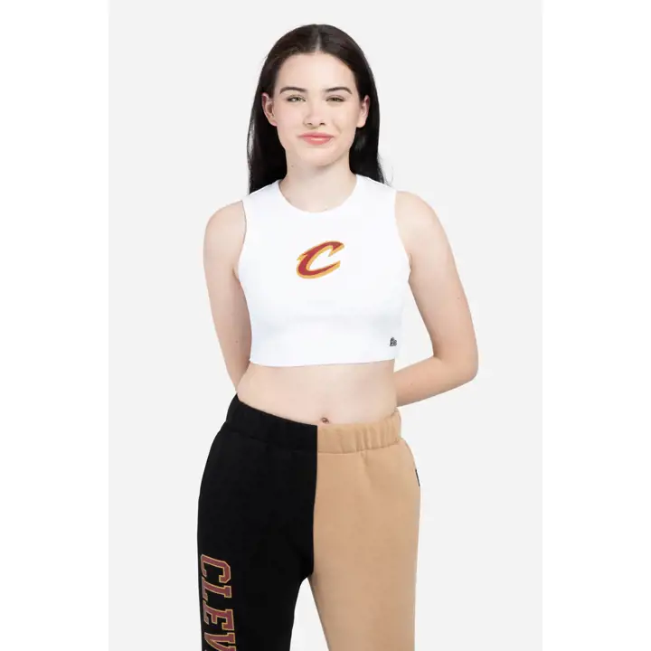 DÉBARDEUR FEMME COURT NBA CLEVELAND CAVALIERS BLANC