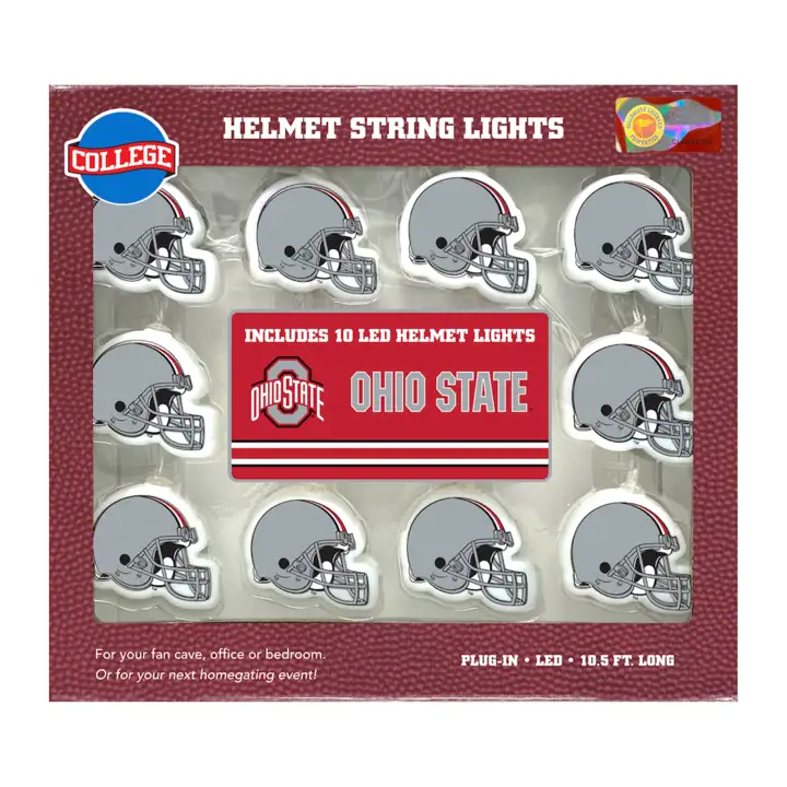 Guirlande lumineuse casque Ohio State Buckeyes