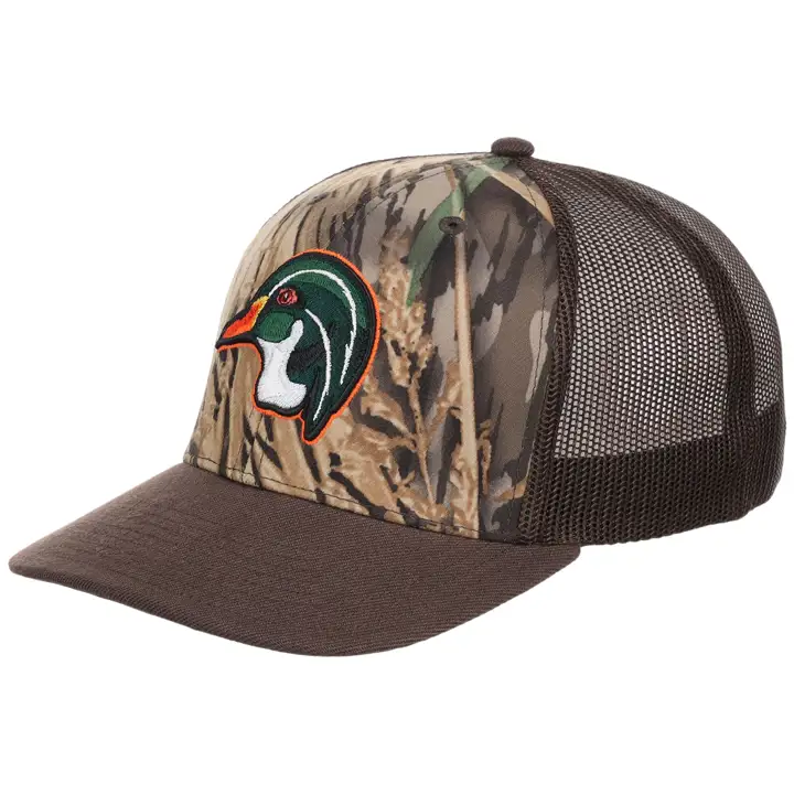 Wood Duck Mossy Oak Hunting Trucker CAMO/BRN