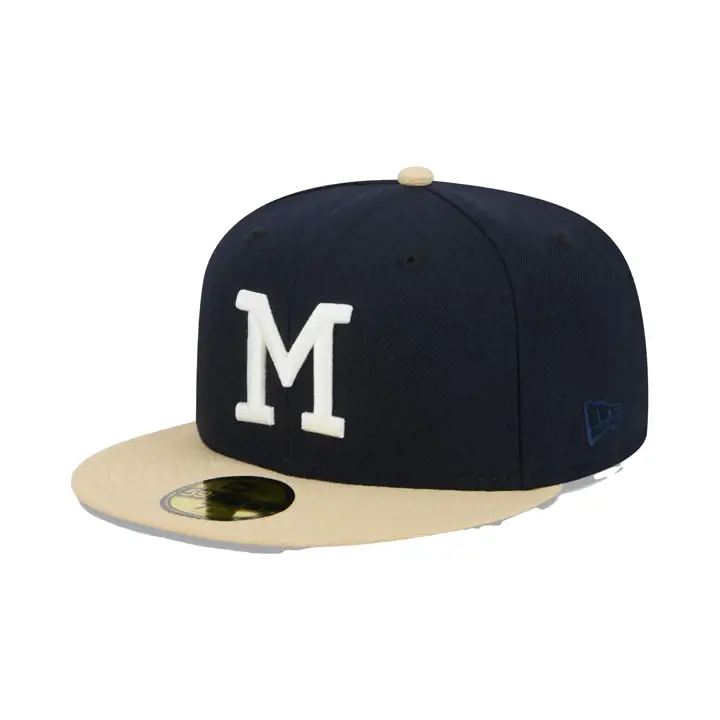 Casquette MLB Vintage Milwaukee Braves Vegas 59FIFTY WS 1957 BLEU MARINE/OR/NOIR