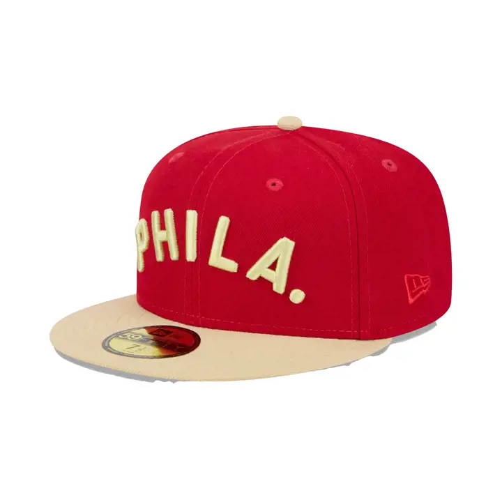 Philadelphia Phillies MLB Vintage Vegas 59FIFTY PHILA RED/GL