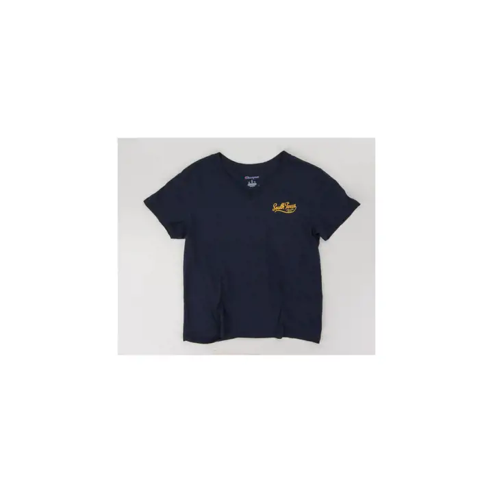 T-shirt col en V CORE South Texas College manches courtes marine