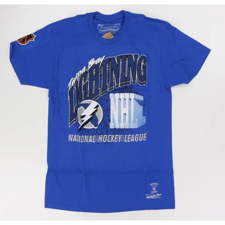 T-shirt bleu Tampa Bay Lightning NHL Bloc de glace