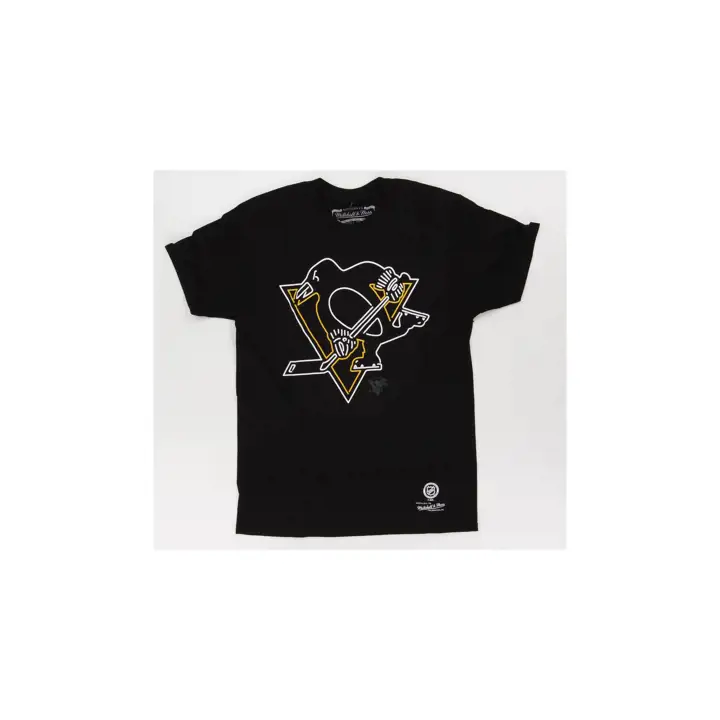 T-shirt néon des Penguins de Pittsburgh de la LNH, noir