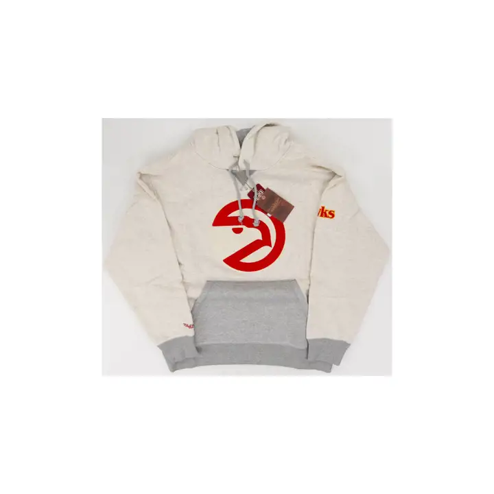 SWEAT À CAPUCHE JOUR ET NUIT NBA ATLANTA HAWKS CRÈME