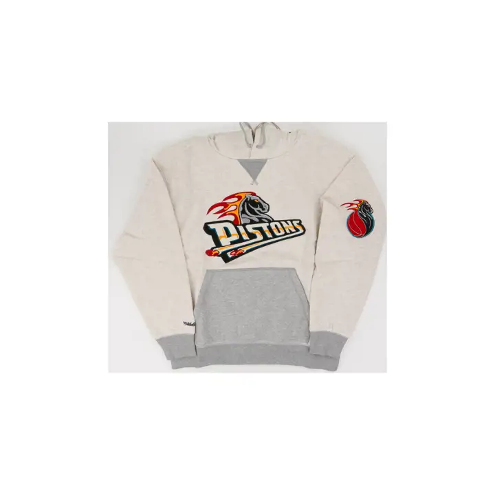DETROIT PISTONS NBA HOODIE JOUR ET NUIT CRÈME