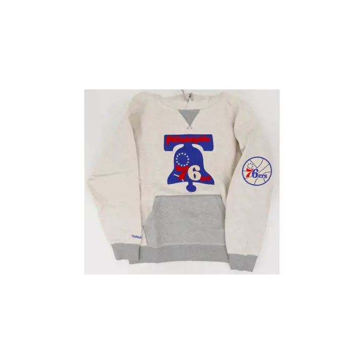 SWEAT À CAPUCHE JOUR ET NUIT NBA PHILADELPHIA 76ERS CRÈME