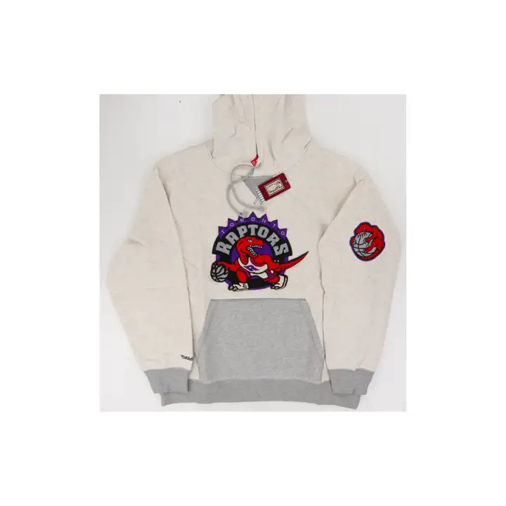 TORONTO RAPTORS NBA PULL OVER À CAPUCHE JOUR ET NUIT CRÈME