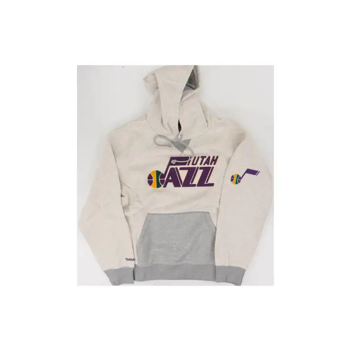 SWEAT À CAPUCHE JOUR ET NUIT UTAH JAZZ NBA CRÈME