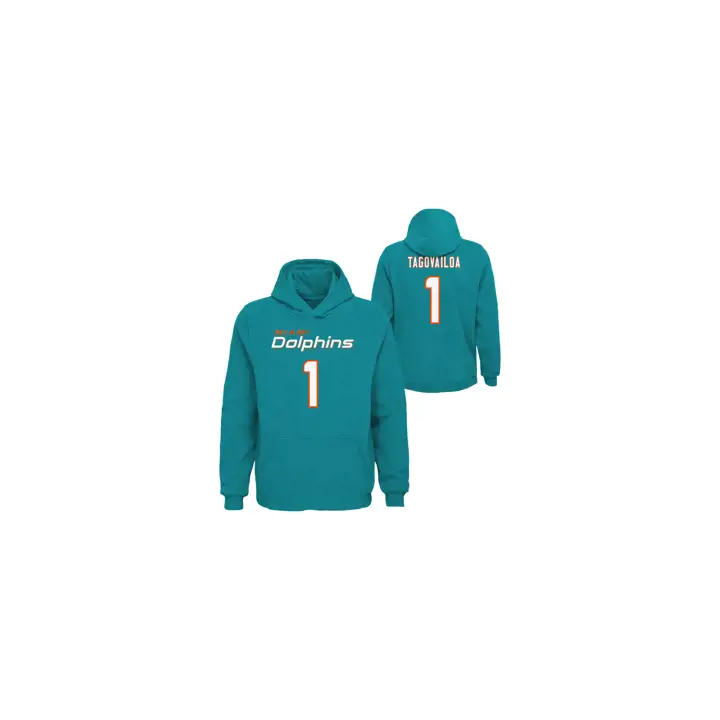 Sweat à capuche enfant Miami Dolphins NFL TUA TAGOVAILOA AQ