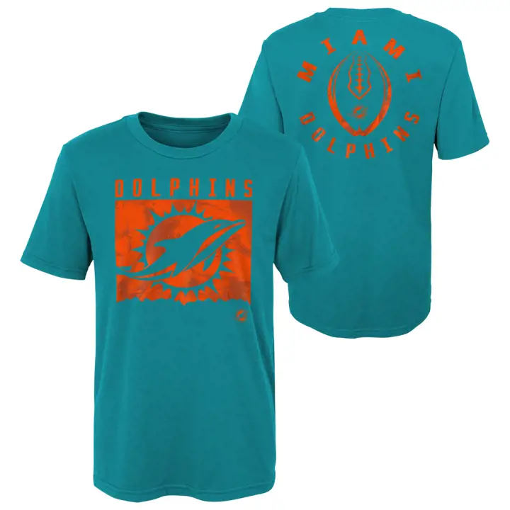 T-shirt camouflage liquide Miami Dolphins NFL pour enfants AQ
