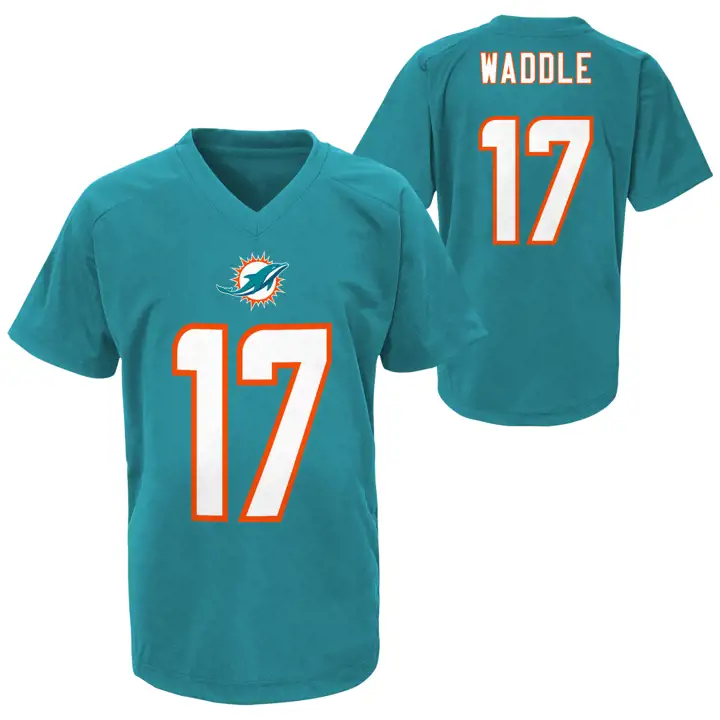 T-shirt Enfant Miami Dolphins NFL Performance Nom et Numéro WADDLE AQ