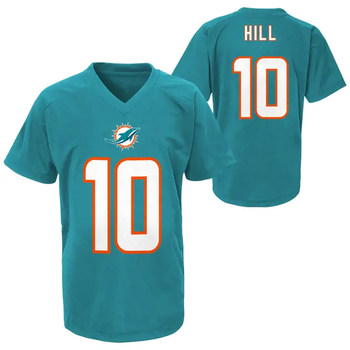 Miami Dolphins NFL Toddler Performance T-shirt Nom et numéro HILL AQ