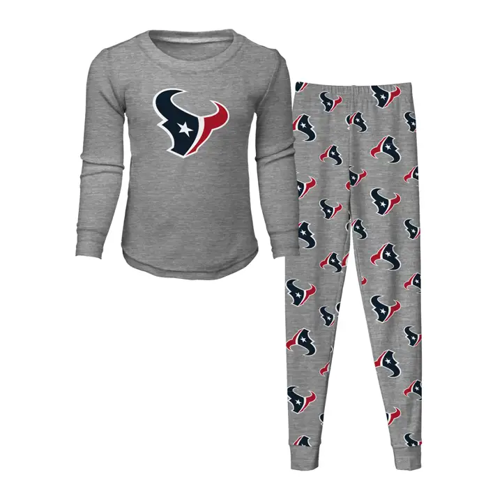 Ensemble de 2 pyjamas NFL Houston Texans pour enfant, gris