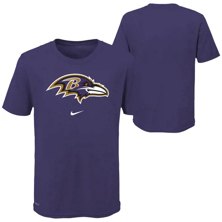 T-shirt PUR enfant logo principal Baltimore Ravens NFL Dri-Fit