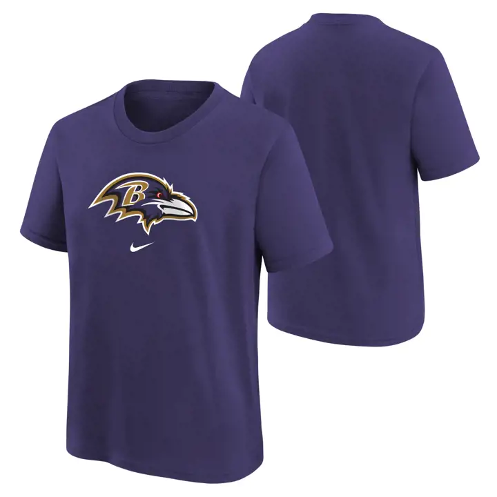 T-shirt Baltimore Ravens NFL pour enfant avec logo principal violet