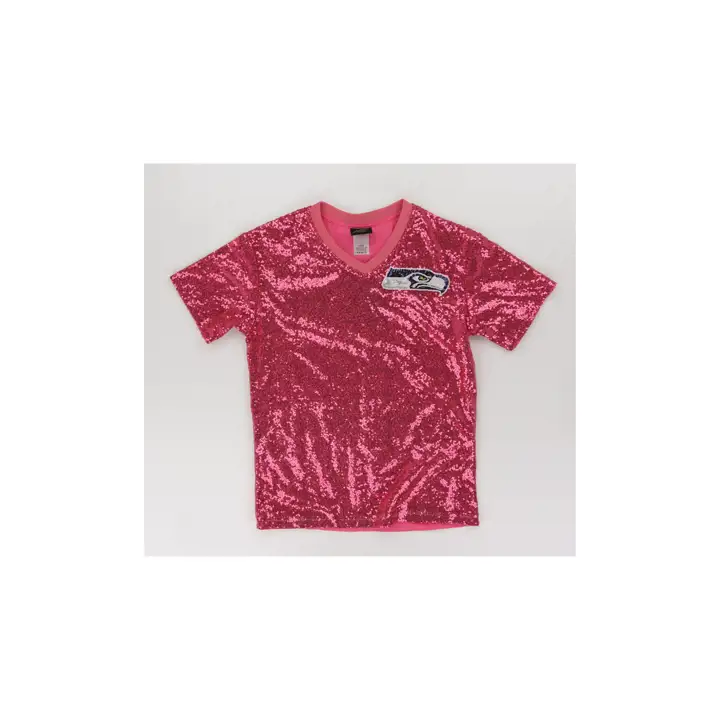 T-shirt Fille Seattle Seahawks NFL à Sequins N&N DK Metcalf Rose