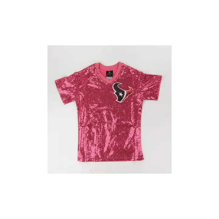 T-shirt Fille Houston Texans NFL Paillettes N&N CJ Stroud rose