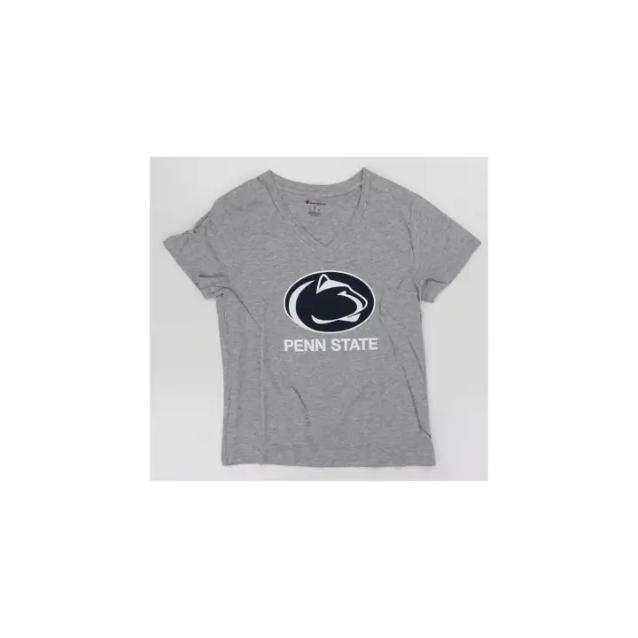 T-shirt à col en V Penn State Nittany Lions NCAA Core pour femme, gris