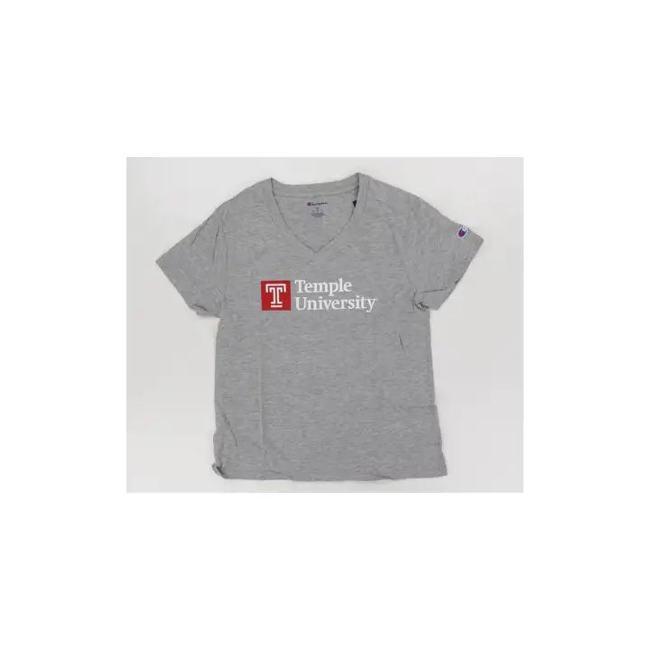 T-shirt ras du cou Temple Owls NCAA pour femme - gris