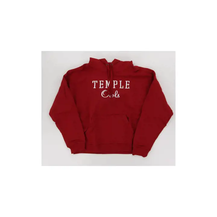 Sweat à capuche Powerblend NCAA Temple Owls pour femme - Rouge