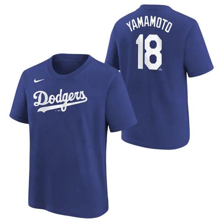 T-shirt enfant joueur N&N MLB Los Angeles Dodgers Yoshinobu Y