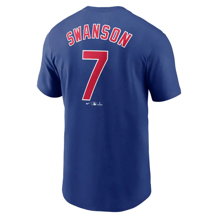 T-shirt Joueur MLB Nike Fuse N&N Chicago Cubs Dansby Swanson