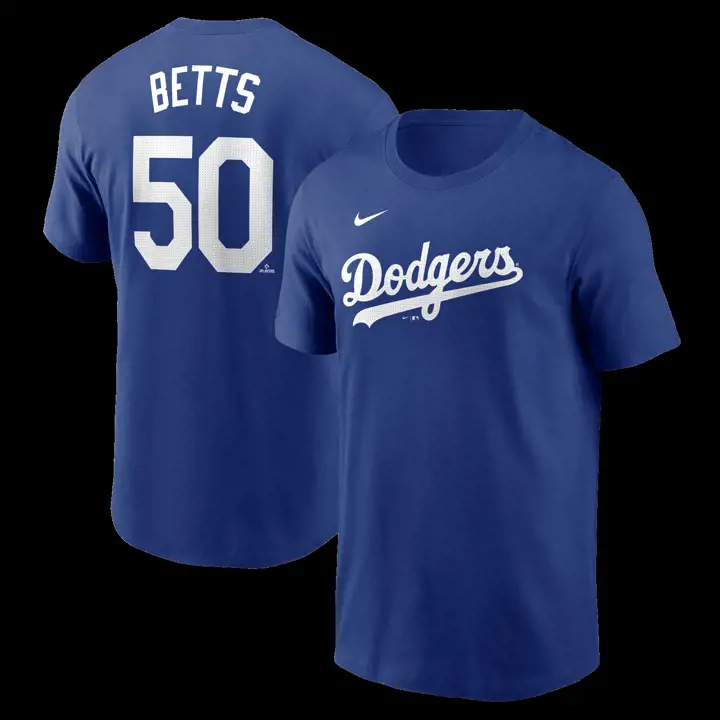 T-shirt de joueur MLB Nike Fuse N&N Los Angeles Dodgers Mookie