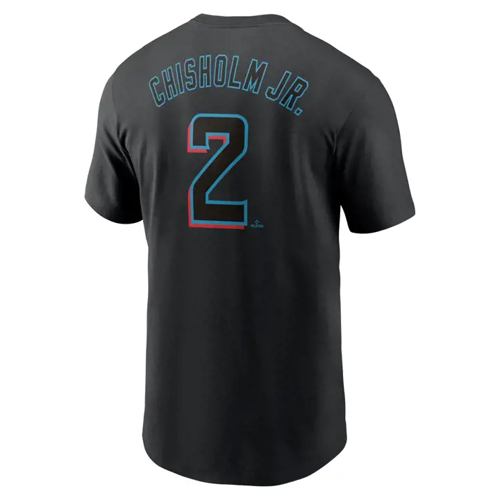 Miami Marlins MLB Nike Fuse N&N T-Shirt Joueur Jazz Chisholm