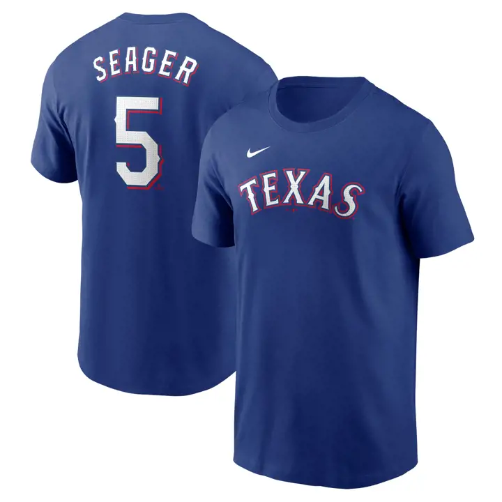 T-shirt Nike Fuse N&N joueur MLB Texas Rangers Corey Seager