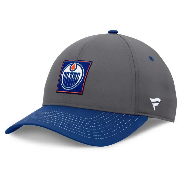 EDMONTON OILERS 24 NHL LR Participant aux séries éliminatoires Adj GRIS/BLEU